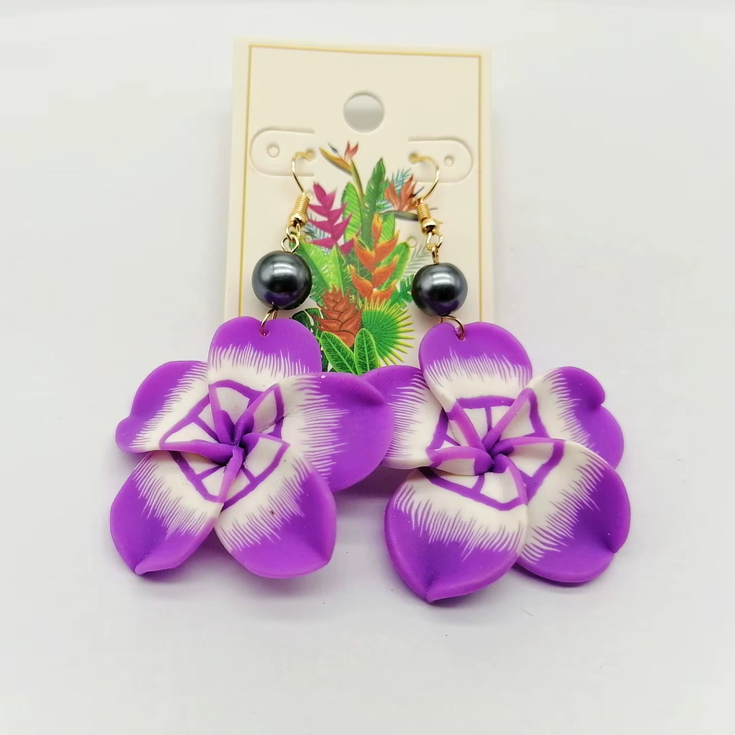 New in Earrings Hawaiian Coconut Girl Aesthetic Earring Soft Polymer Clay Plumeria Woman Earrings Jewelry for Women